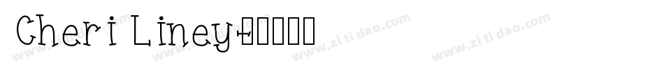 Cheri Liney字体转换